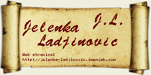 Jelenka Lađinović vizit kartica